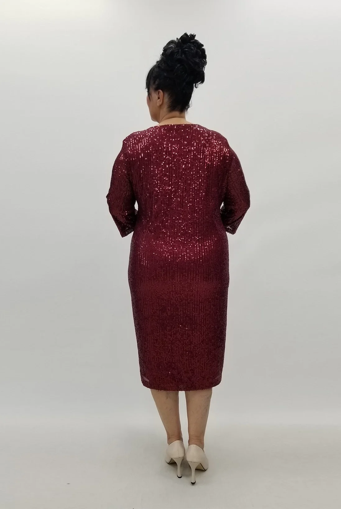 Miraggio Büyük Beden Abiye Elbise 99300 BORDO