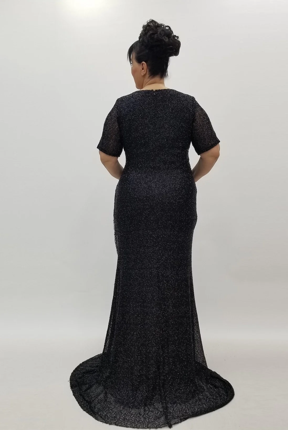 Miraggio Büyük Beden Abiye Elbise 99700 SİYAH