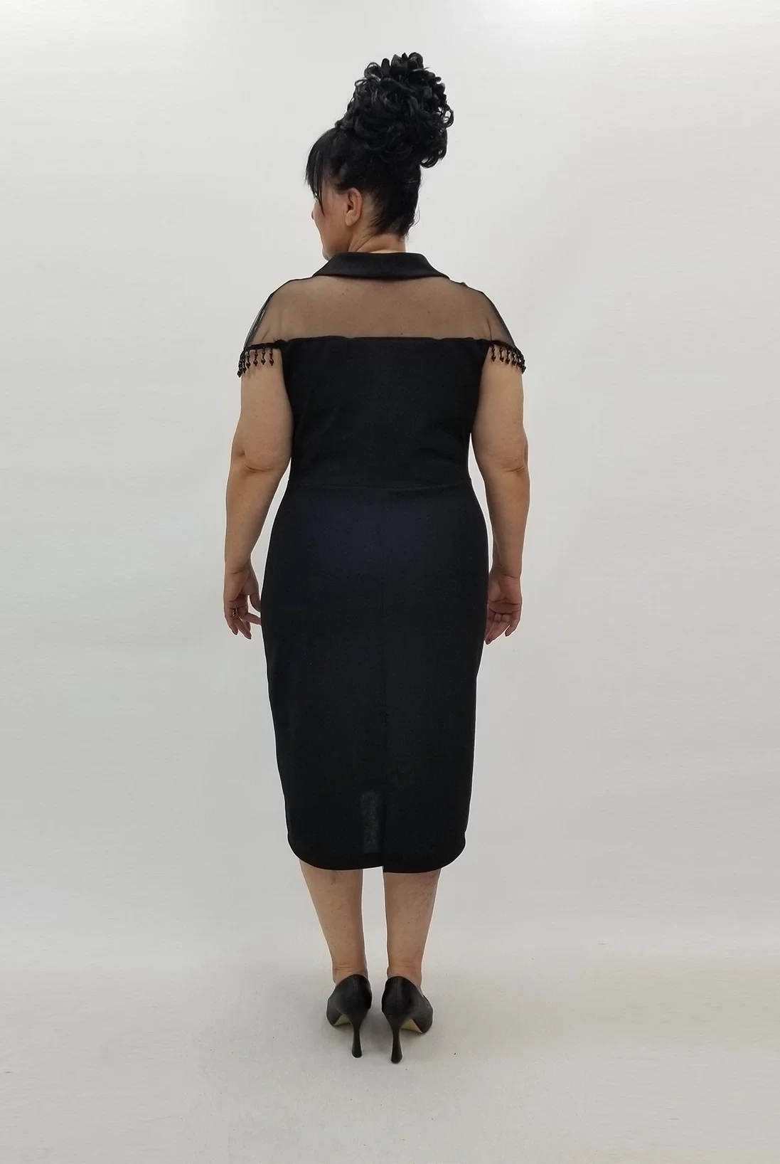 Miraggio Büyük Beden Abiye Elbise 99835 SİYAH