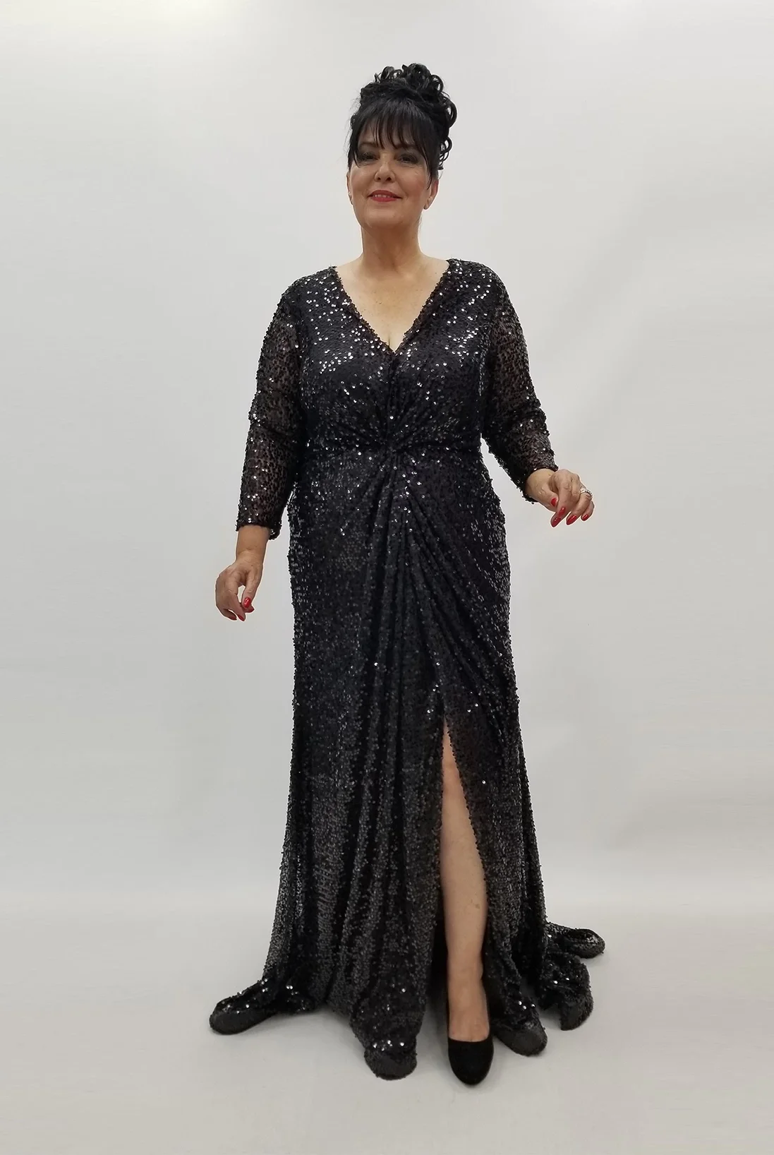 Miraggio Büyük Beden Abiye Elbise 99850 SİYAH