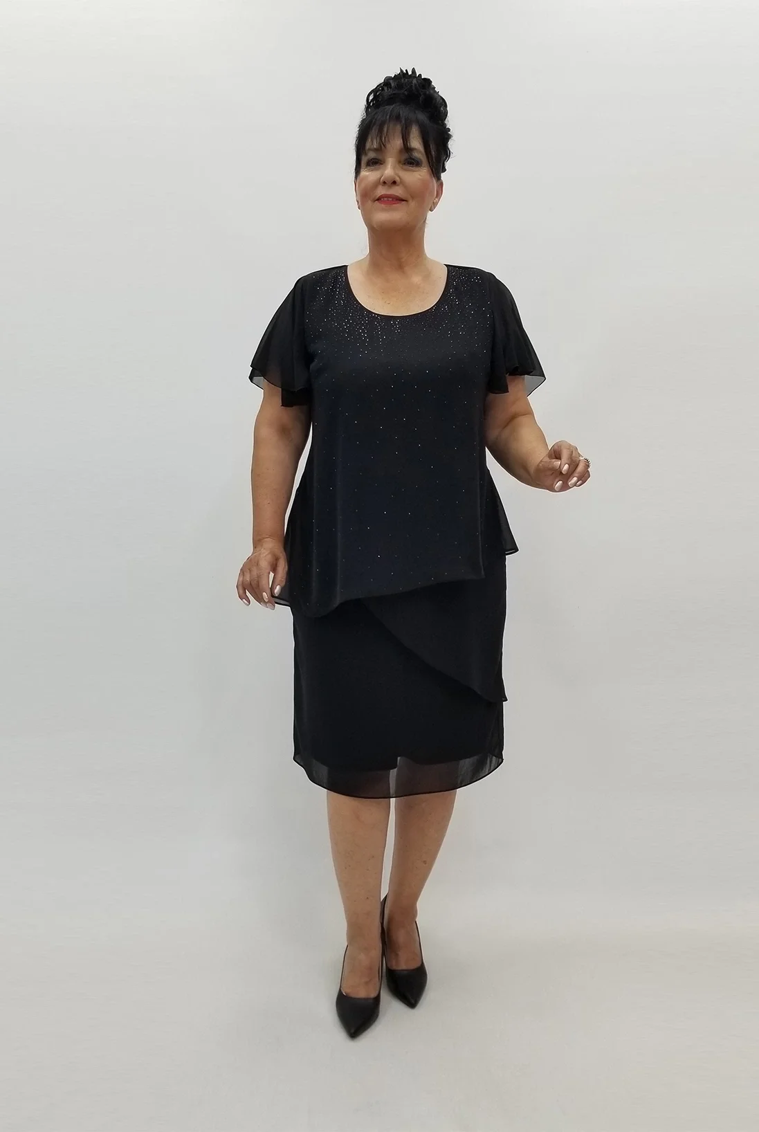 Miraggio Büyük Beden Abiye Elbise 99860 SİYAH