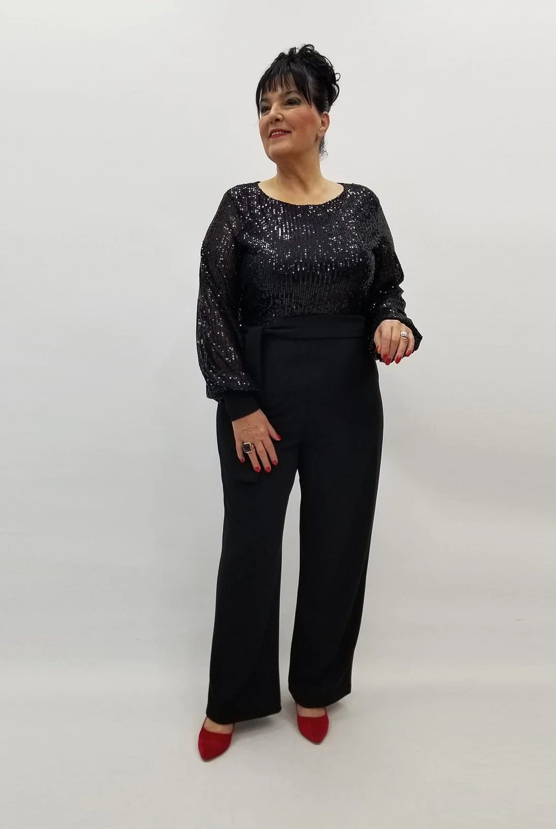 Miraggio Büyük Beden Abiye Tulum 99424 SİYAH