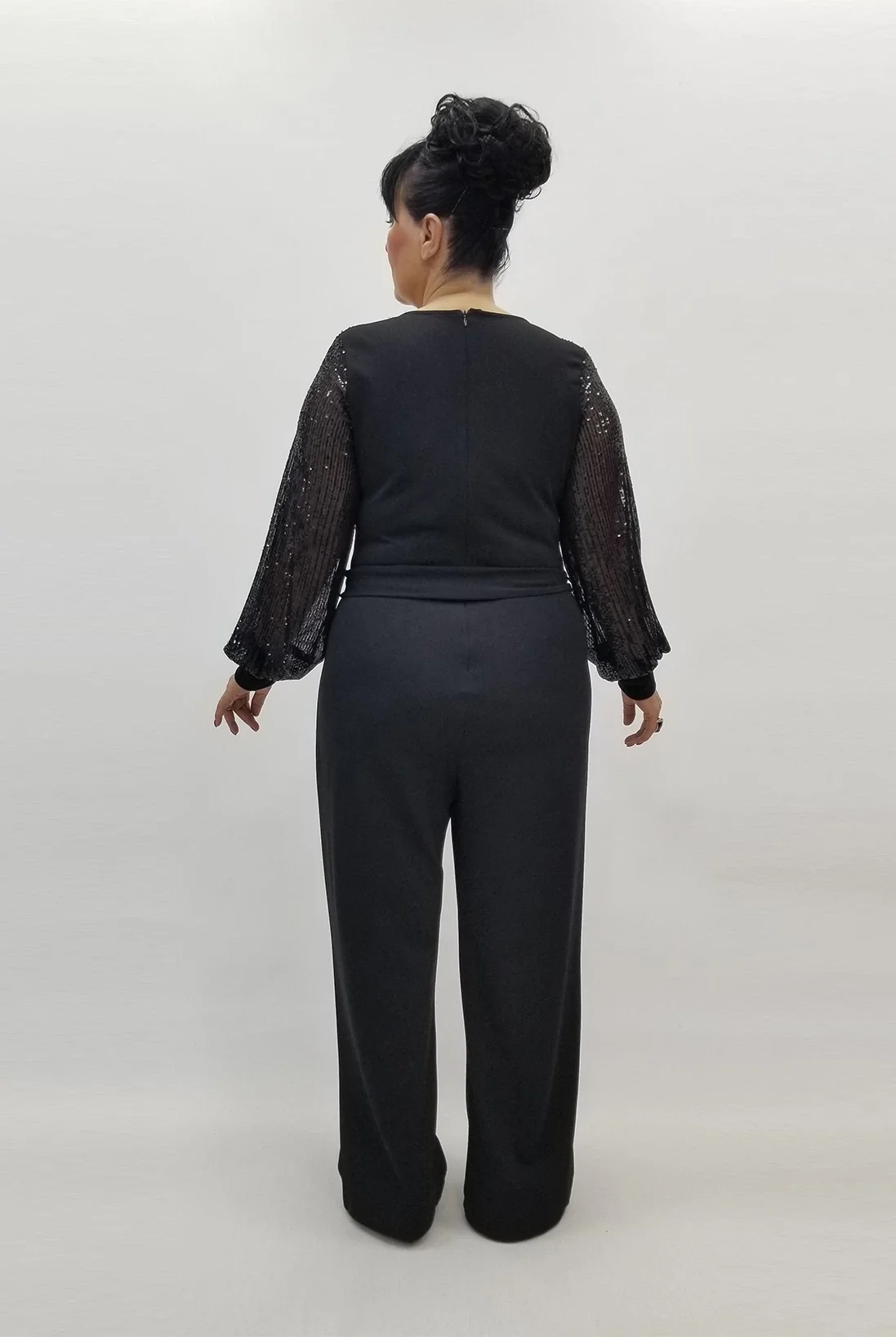 Miraggio Büyük Beden Abiye Tulum 99424 SİYAH