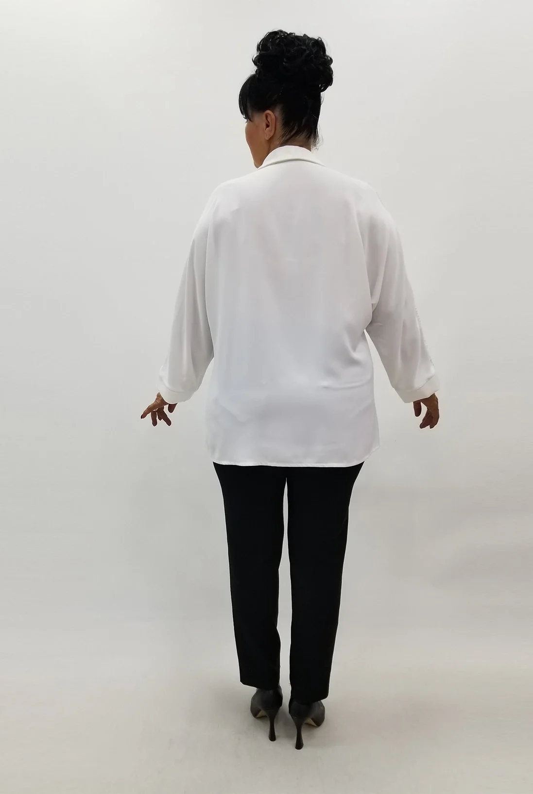 Miraggio Büyük Beden Bluz 4026 BEYAZ