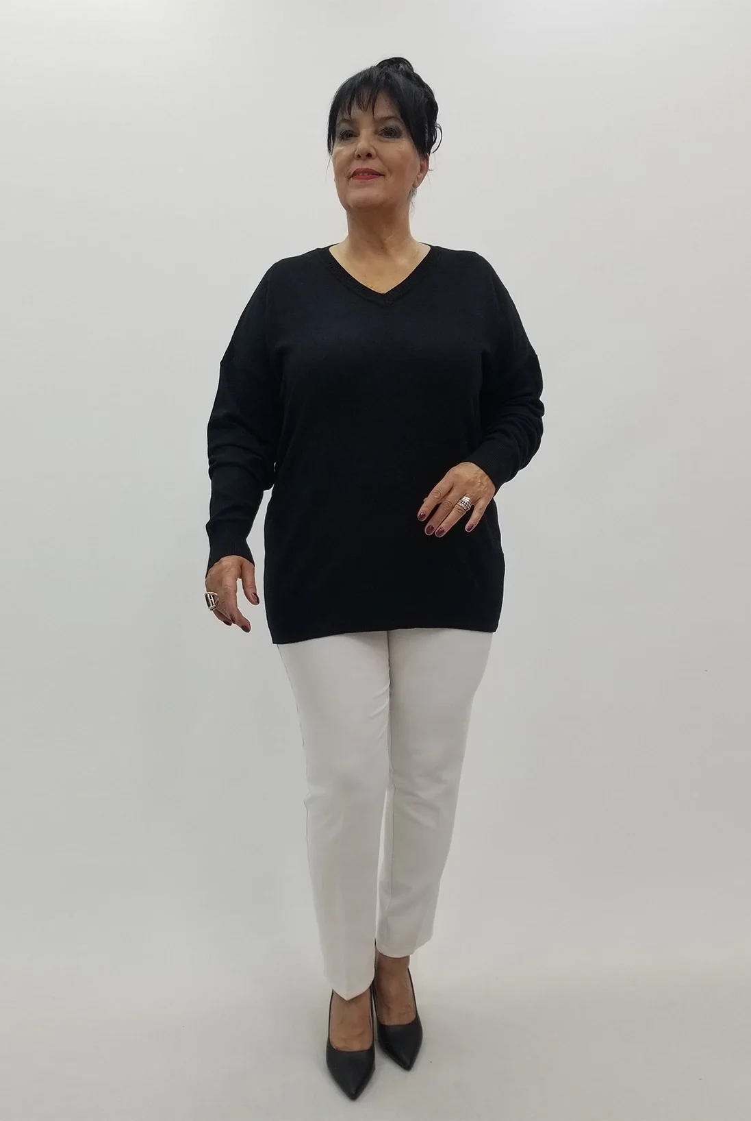 Miraggio Büyük Beden Bluz 4075 SİYAH