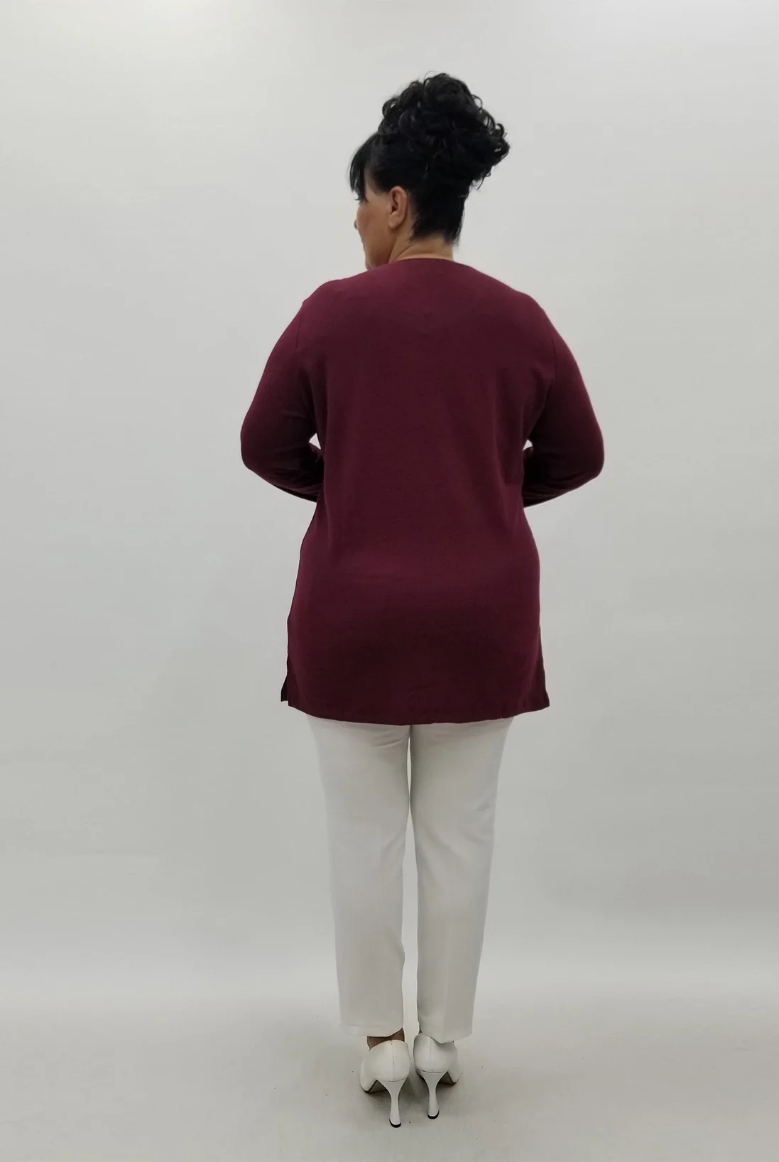 Miraggio Büyük Beden Bluz 4079 BORDO