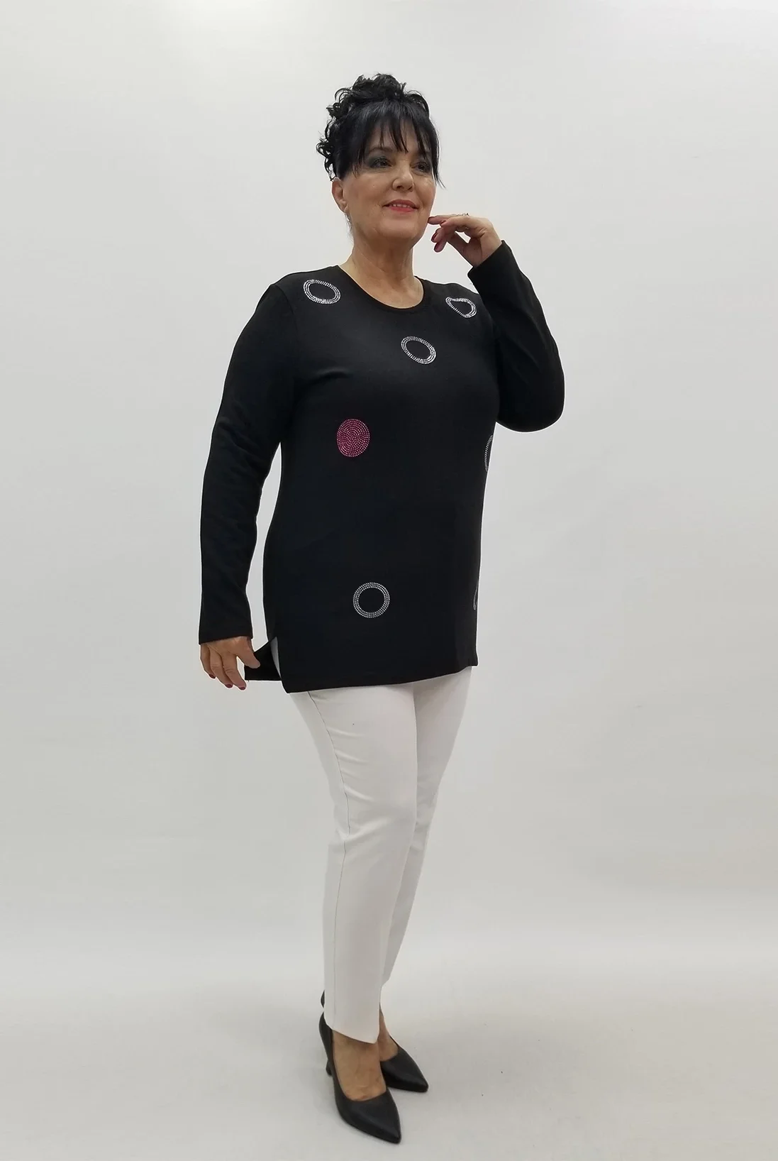 Miraggio Büyük Beden Bluz 4079 SİYAH