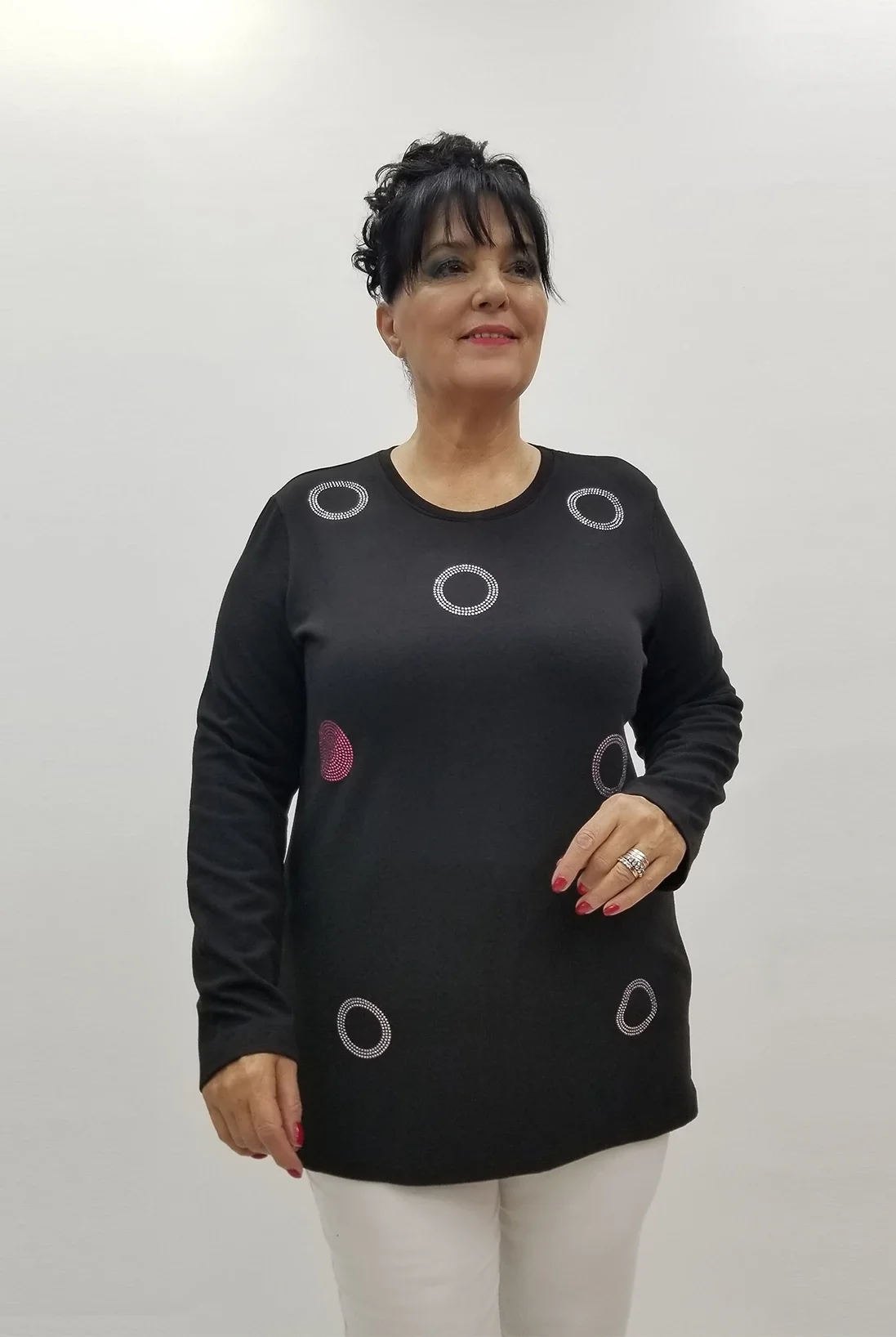 Miraggio Büyük Beden Bluz 4079 SİYAH