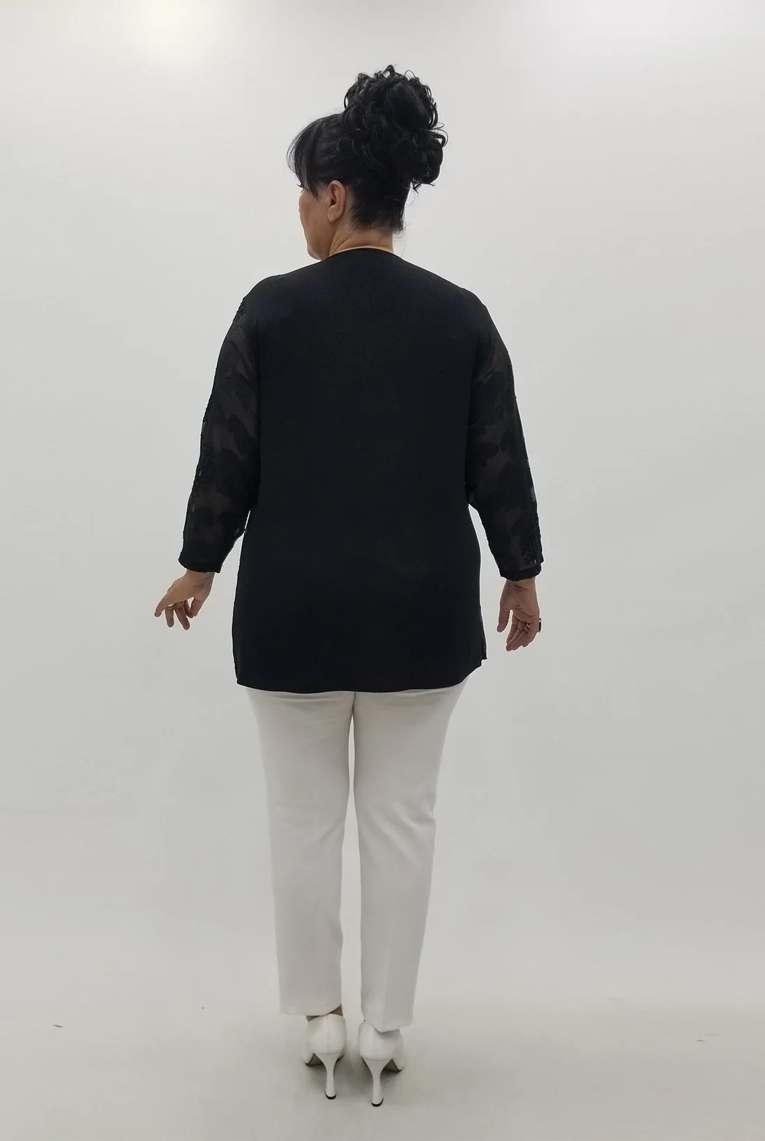 Miraggio Büyük Beden Bluz 4089 SİYAH