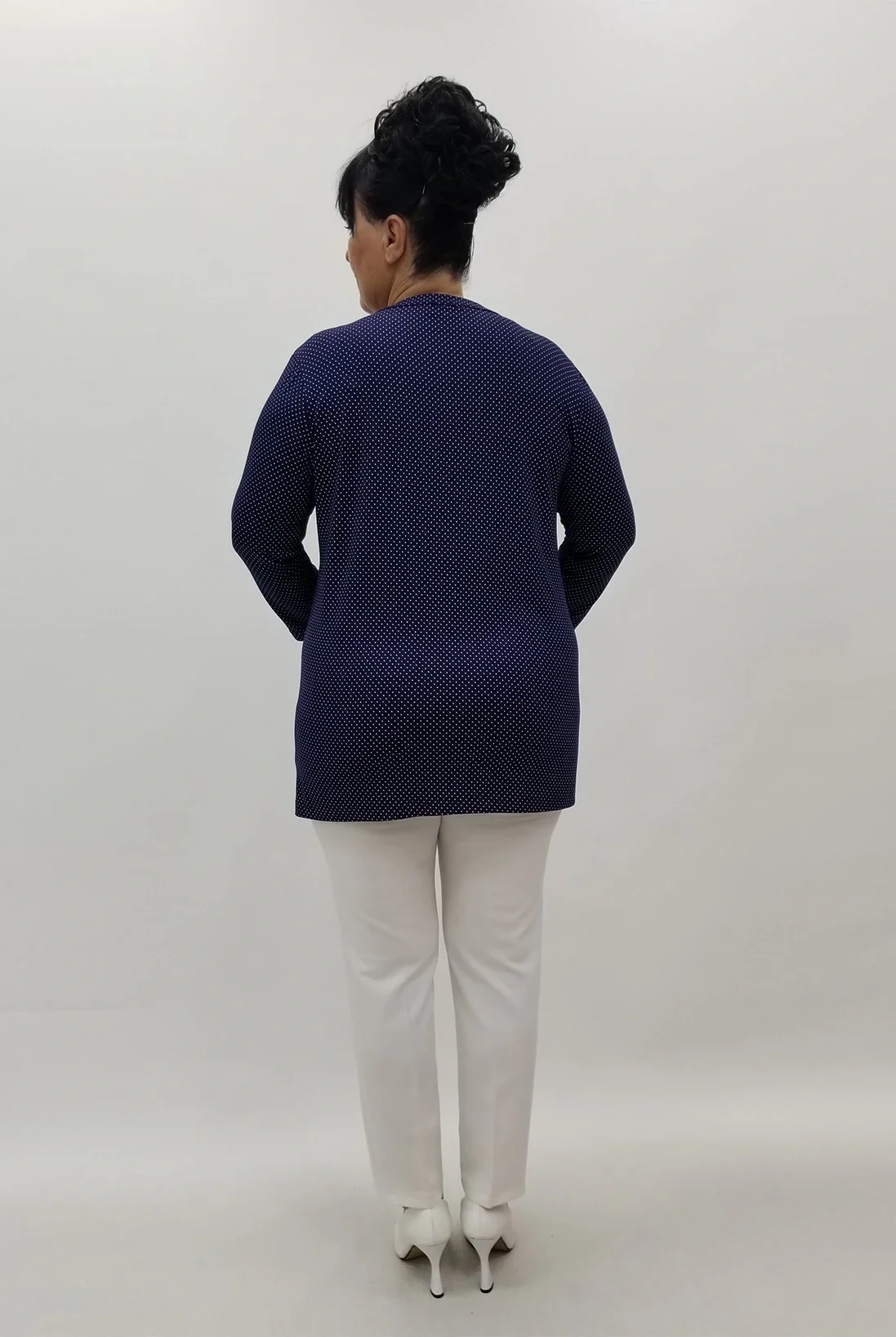 Miraggio Büyük Beden Bluz 4114 LACİVERT