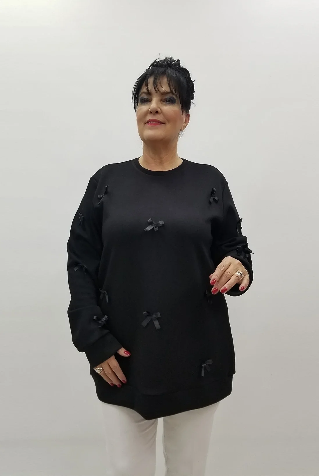 Miraggio Büyük Beden Bluz 4167 SİYAH