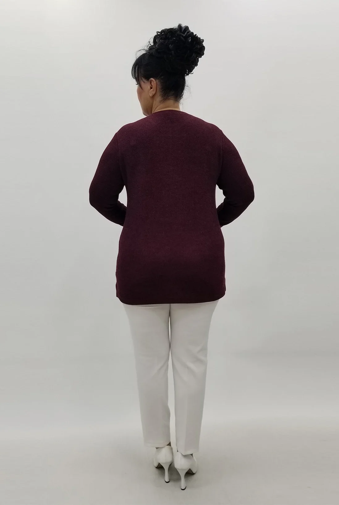 Miraggio Büyük Beden Bluz 4171 BORDO