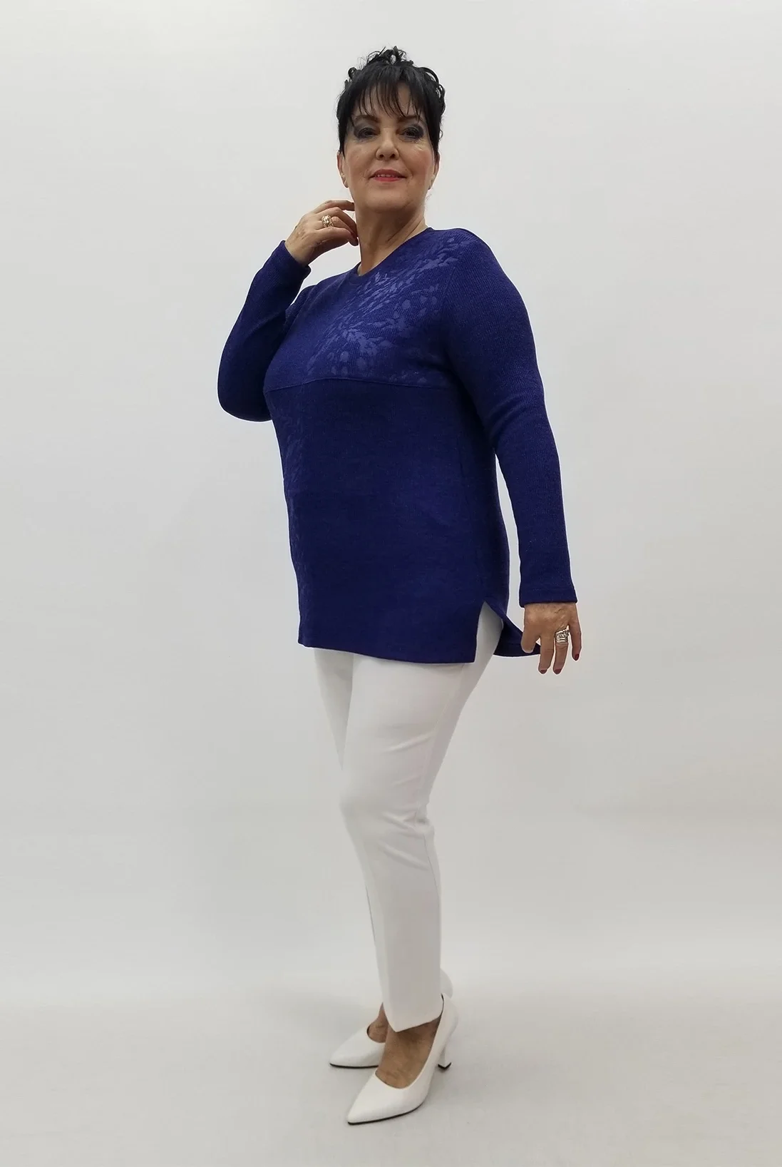 Miraggio Büyük Beden Bluz 4171 LACİVERT