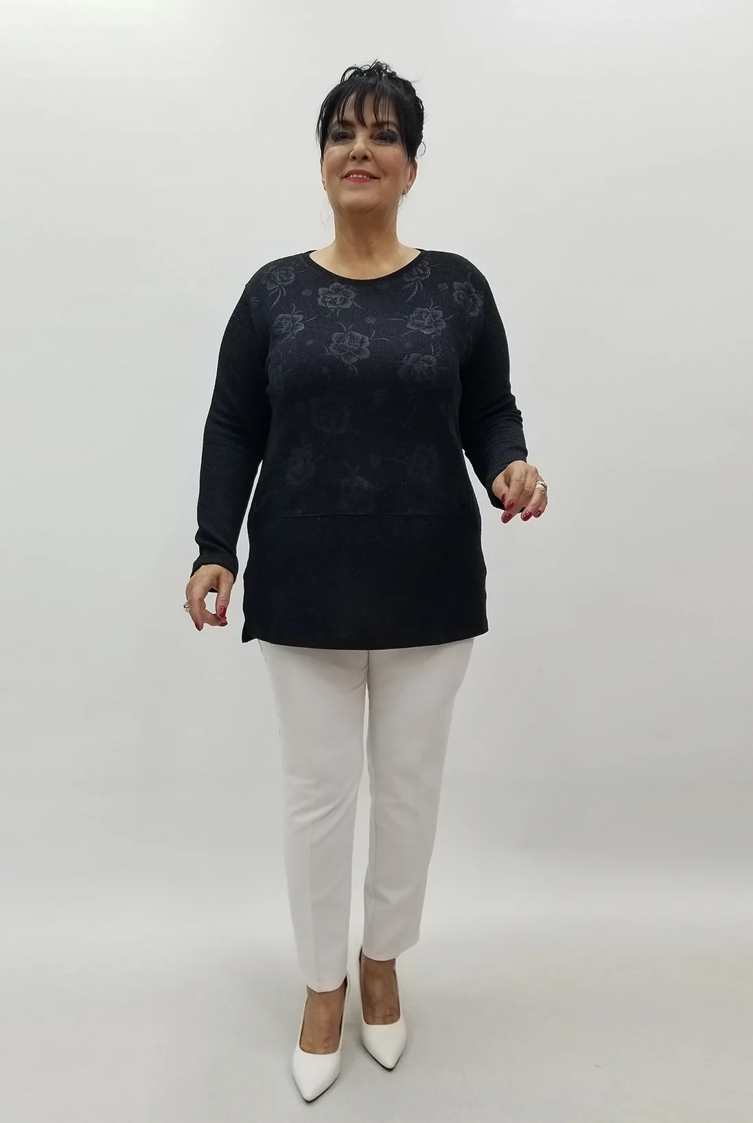 Miraggio Büyük Beden Bluz 4176 SİYAH