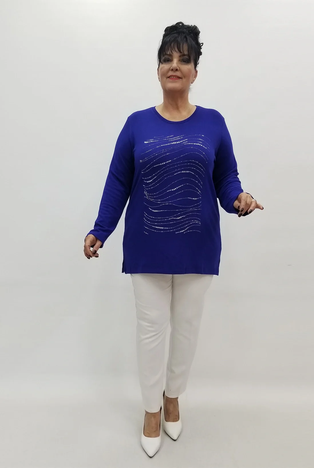 Miraggio Büyük Beden Bluz 4182 SAKS