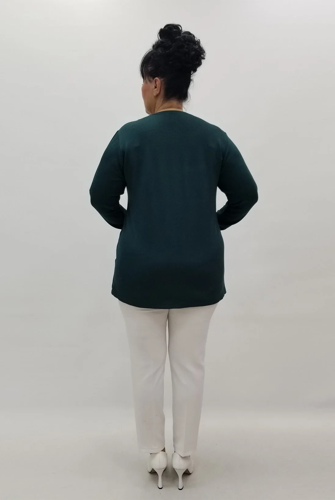 Miraggio Büyük Beden Bluz 4187 PETROL