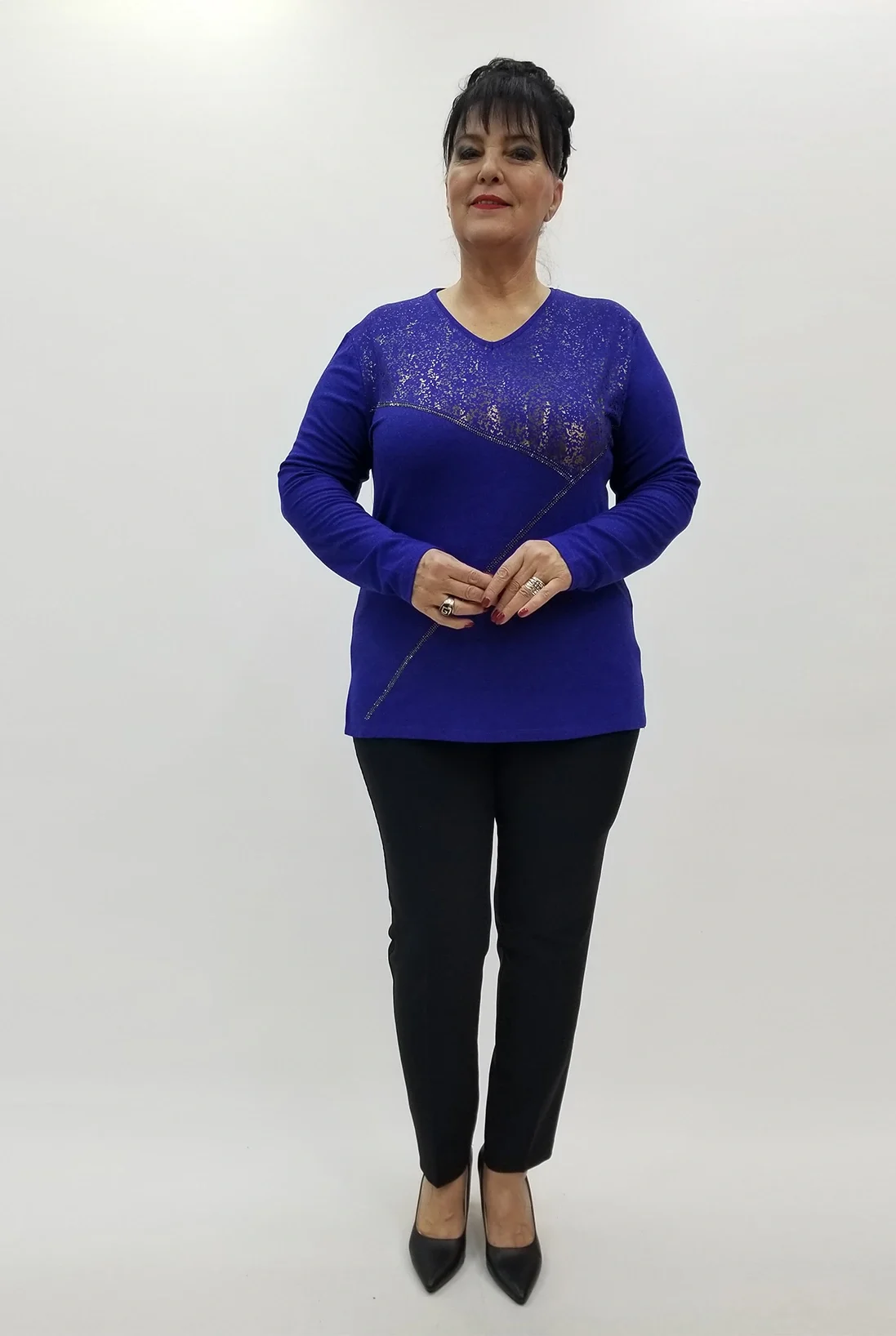 Miraggio Büyük Beden Bluz 4223 SAKS