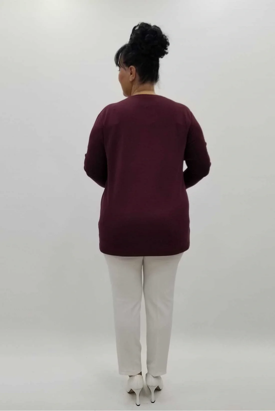 Miraggio Büyük Beden Bluz 4255 BORDO