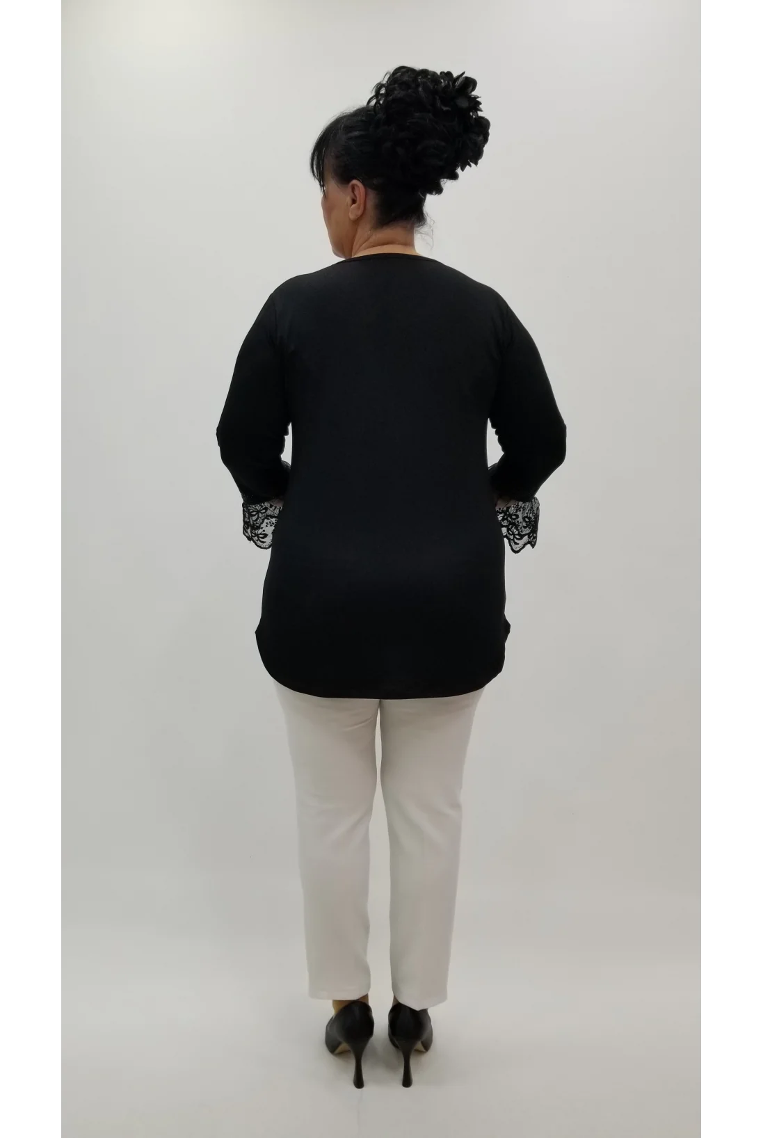 Miraggio Büyük Beden Bluz 4268 SİYAH