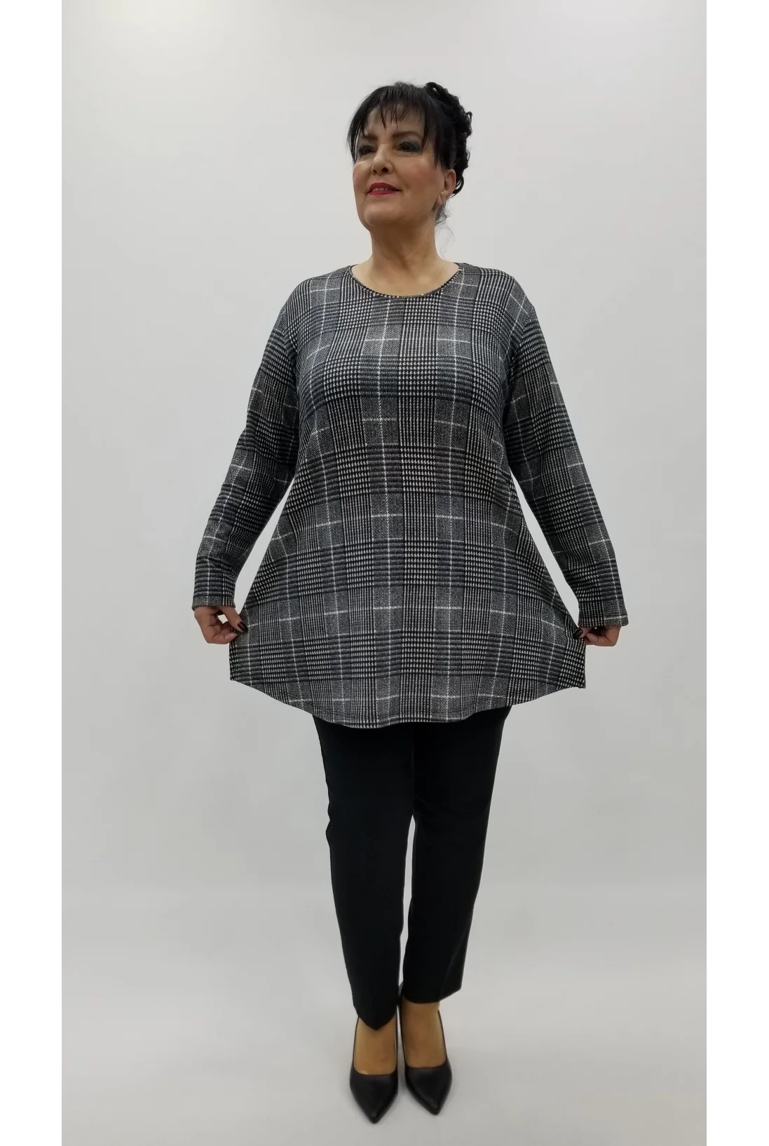 Miraggio Büyük Beden Bluz 4308 ANTRASİT