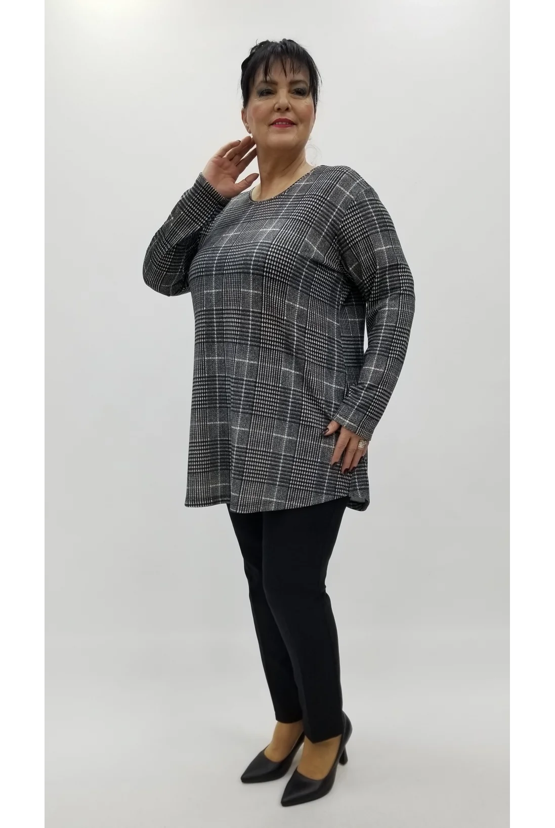 Miraggio Büyük Beden Bluz 4308 ANTRASİT