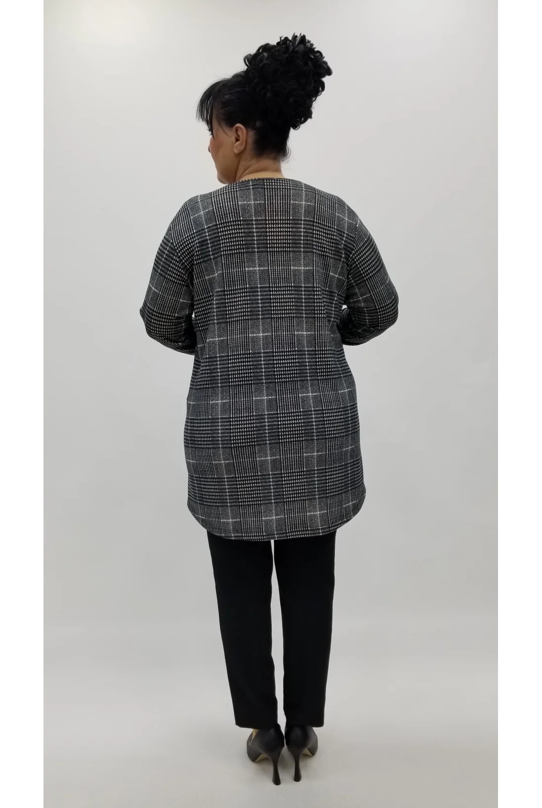 Miraggio Büyük Beden Bluz 4308 ANTRASİT