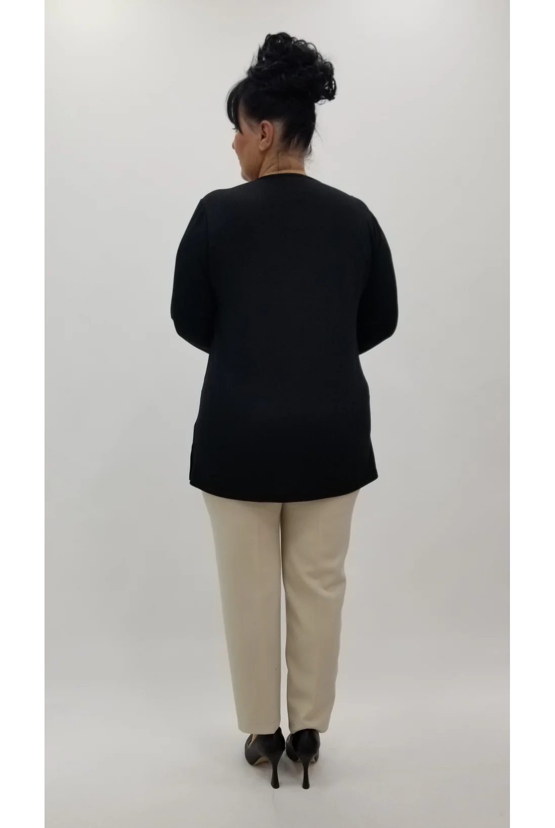 Miraggio Büyük Beden Bluz 4331 SİYAH