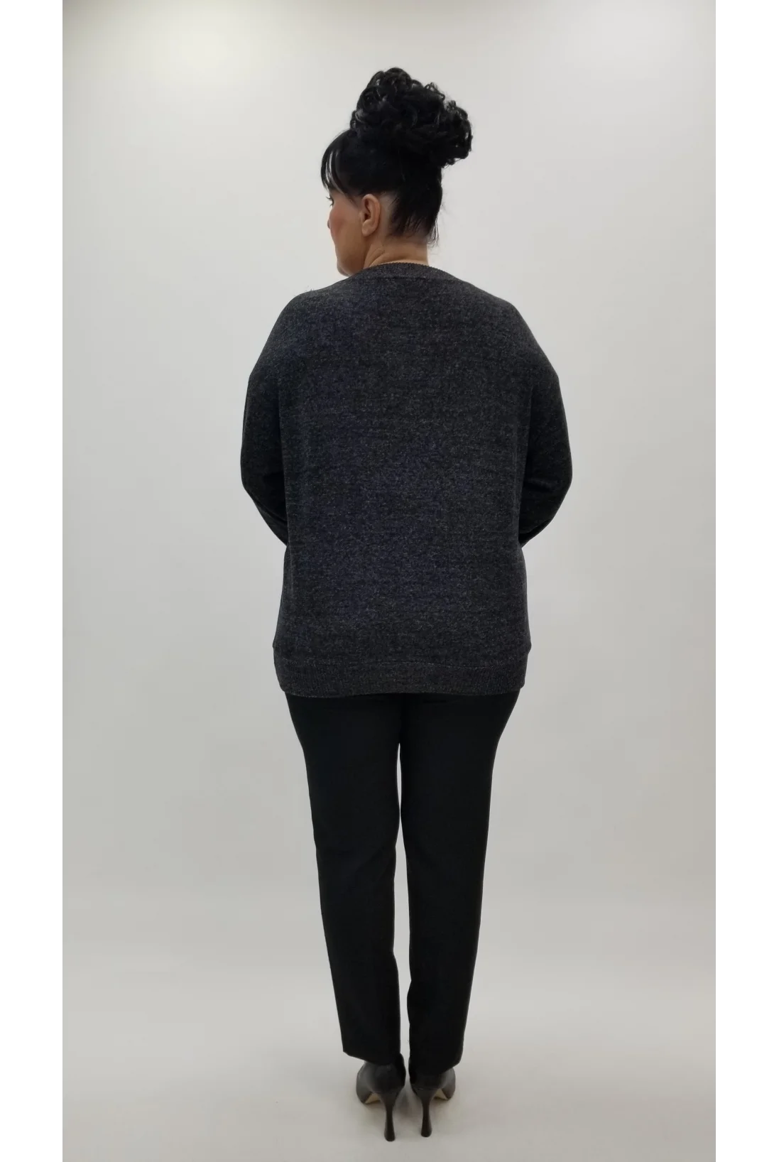 Miraggio Büyük Beden Bluz 4360 SİYAH