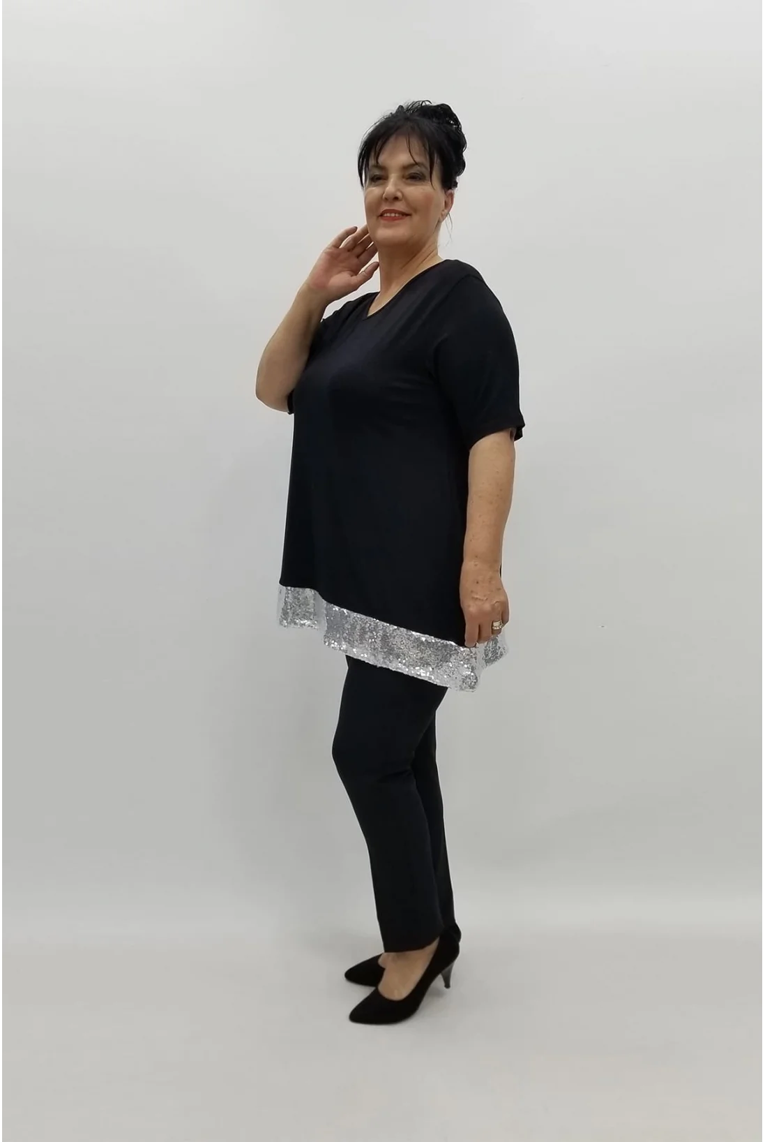 Miraggio Büyük Beden Bluz 97762 GÜMÜŞ