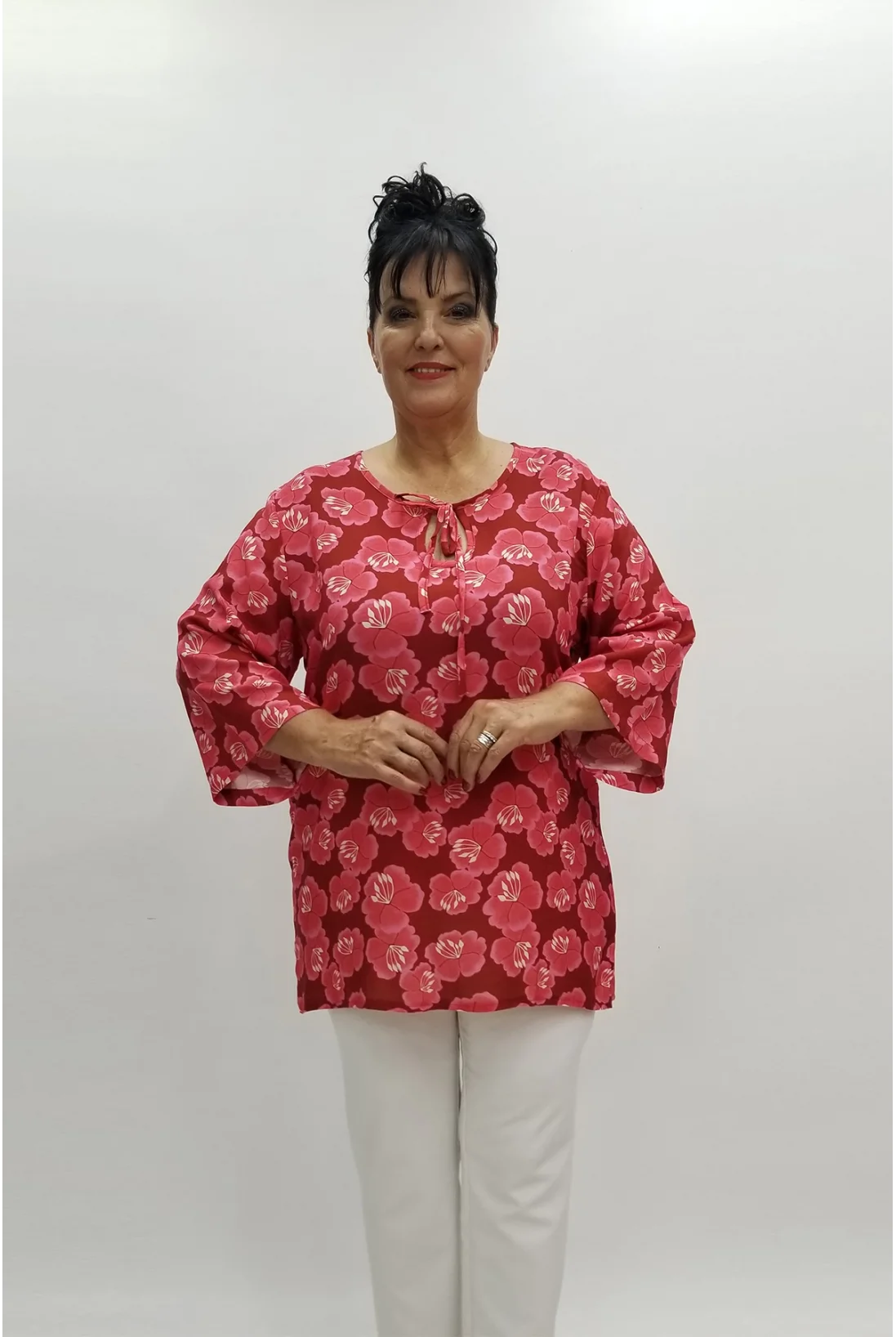 Miraggio Büyük Beden Bluz 97804 BORDO