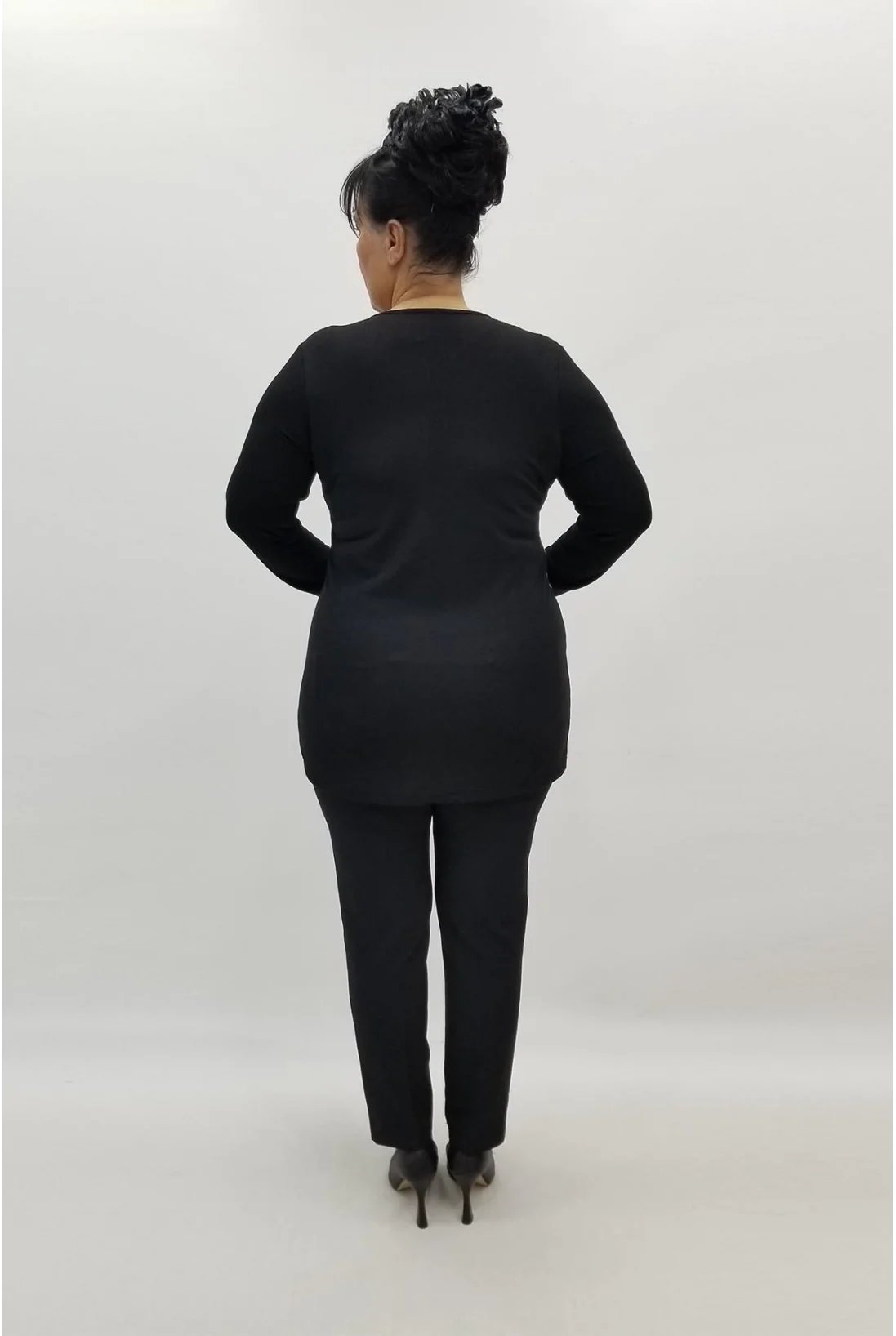 Miraggio Büyük Beden Bluz 98053 SİYAH