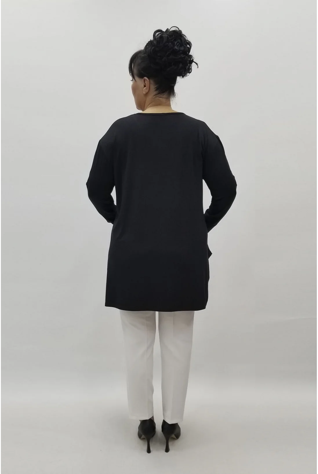 Miraggio Büyük Beden Bluz 98253 SİYAH