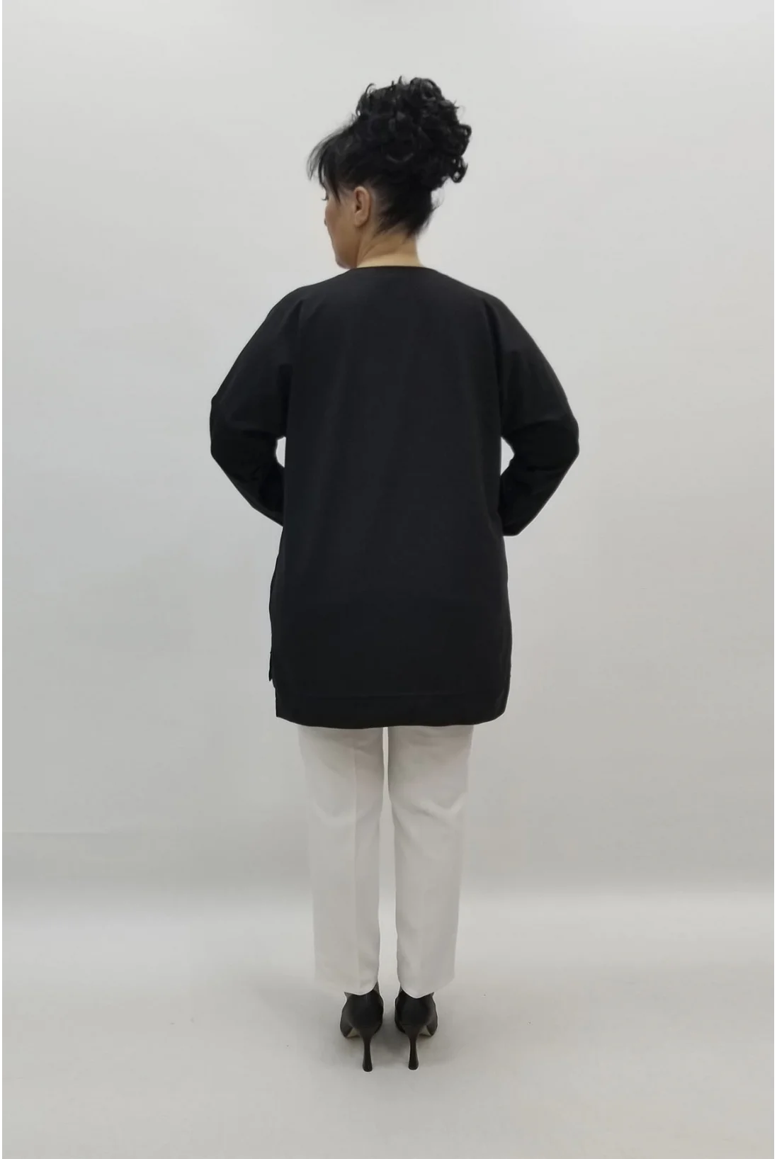 Miraggio Büyük Beden Bluz 98355 SİYAH