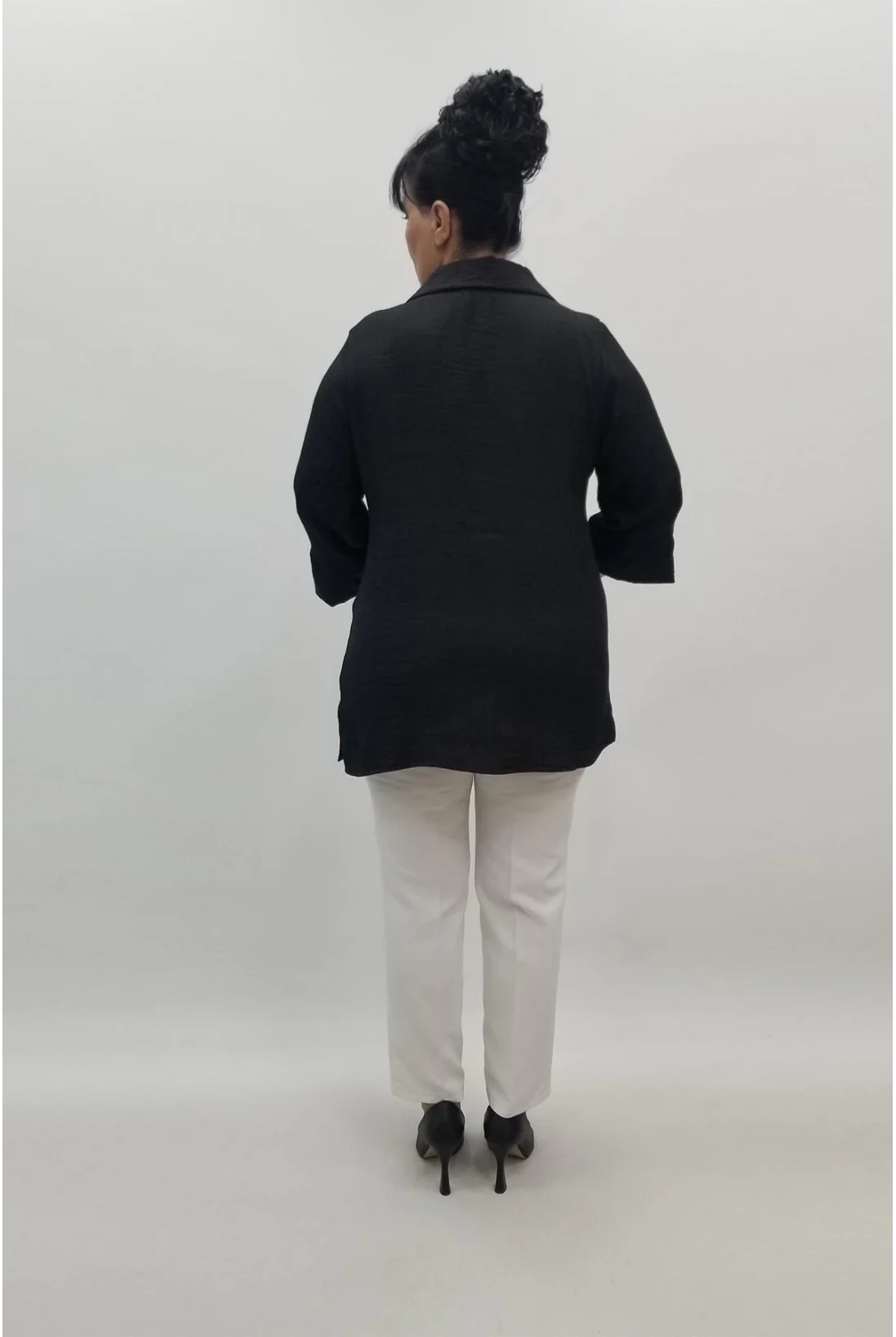 Miraggio Büyük Beden Bluz 98394 SİYAH