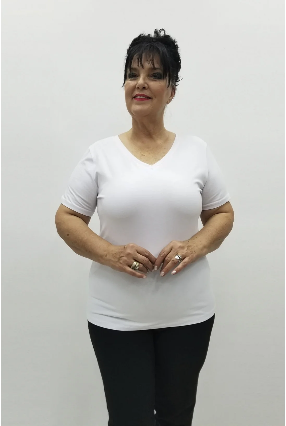 Miraggio Büyük Beden Bluz 98401 BEYAZ