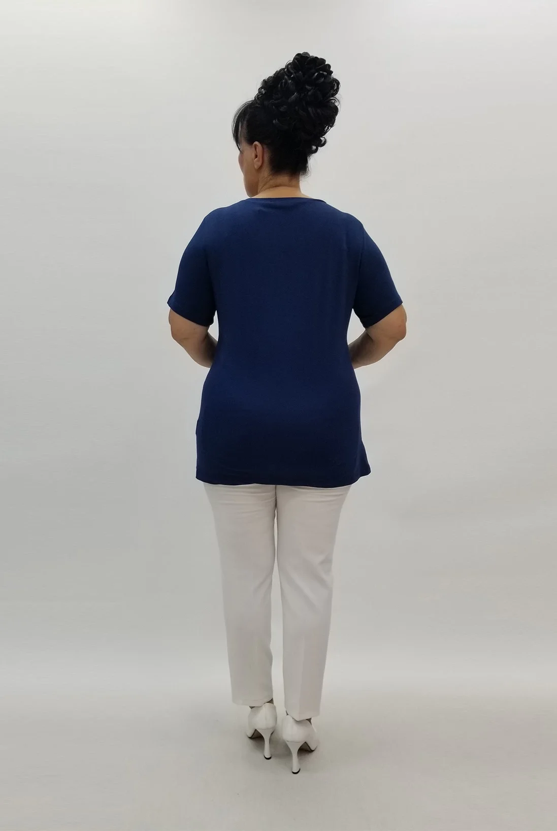 Miraggio Büyük Beden Bluz 98401 LACİVERT