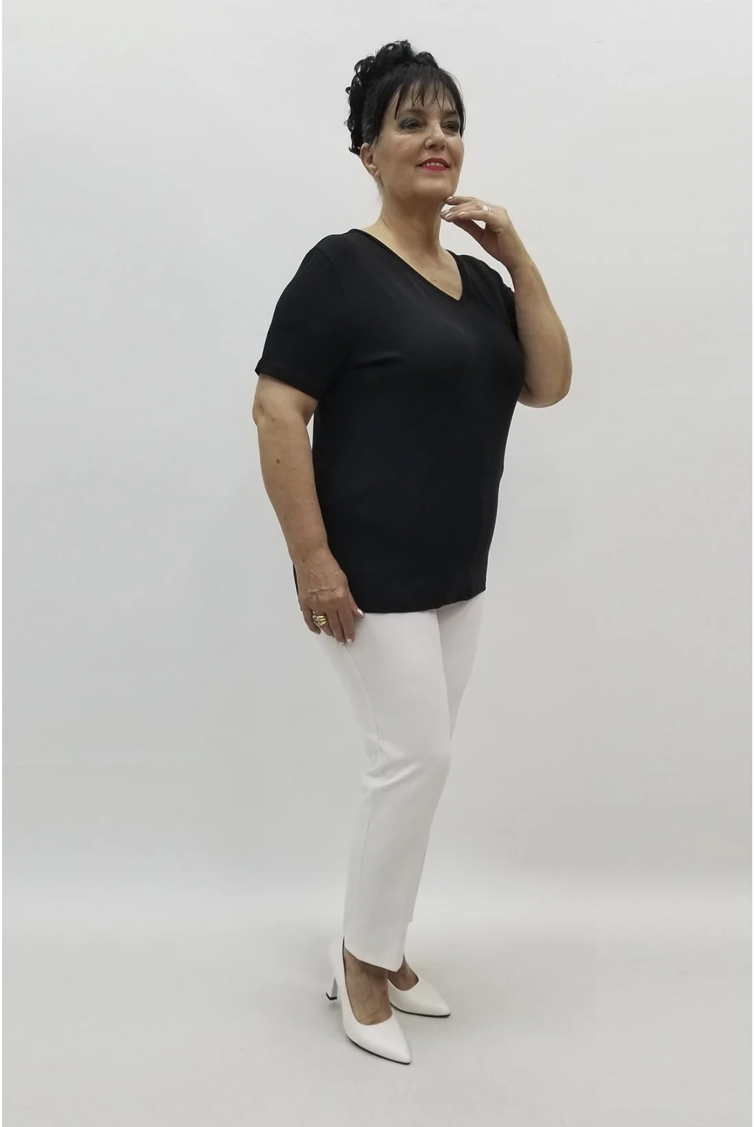 Miraggio Büyük Beden Bluz 98401 SİYAH