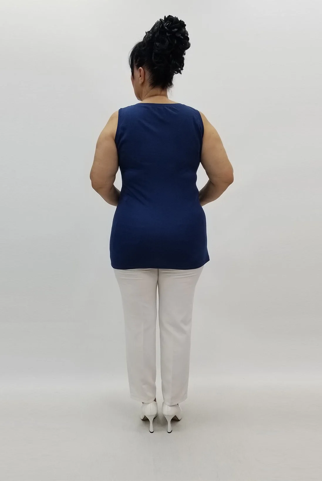 Miraggio Büyük Beden Bluz 98409 LACİVERT