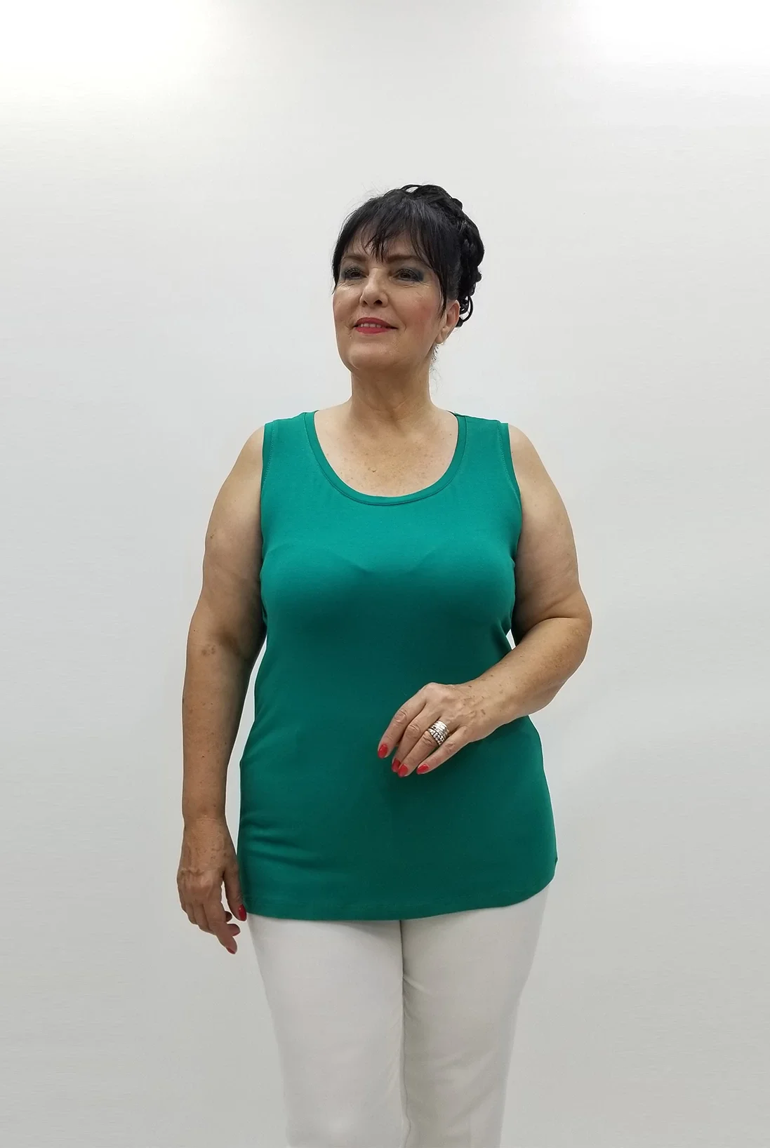 Miraggio Büyük Beden Bluz 98409 YEŞİL