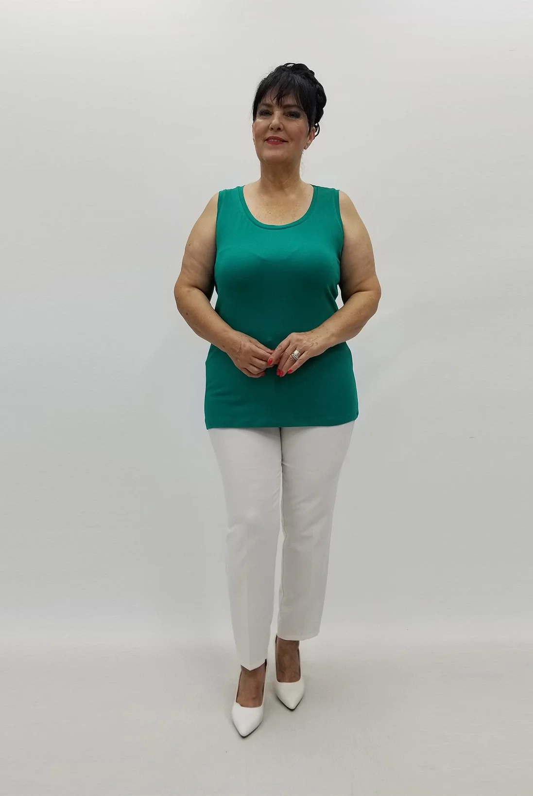 Miraggio Büyük Beden Bluz 98409 YEŞİL