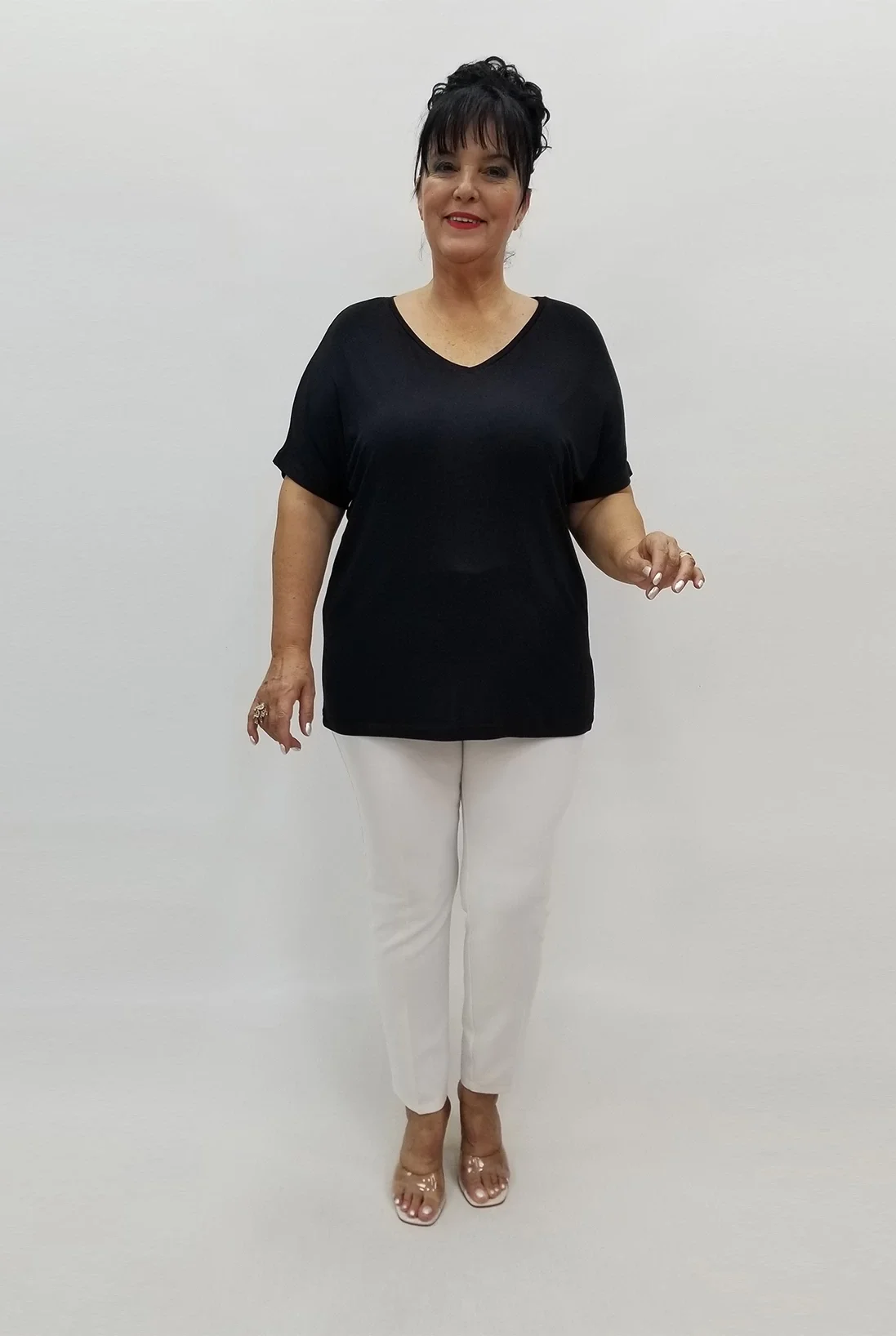 Miraggio Büyük Beden Bluz 98605 SİYAH