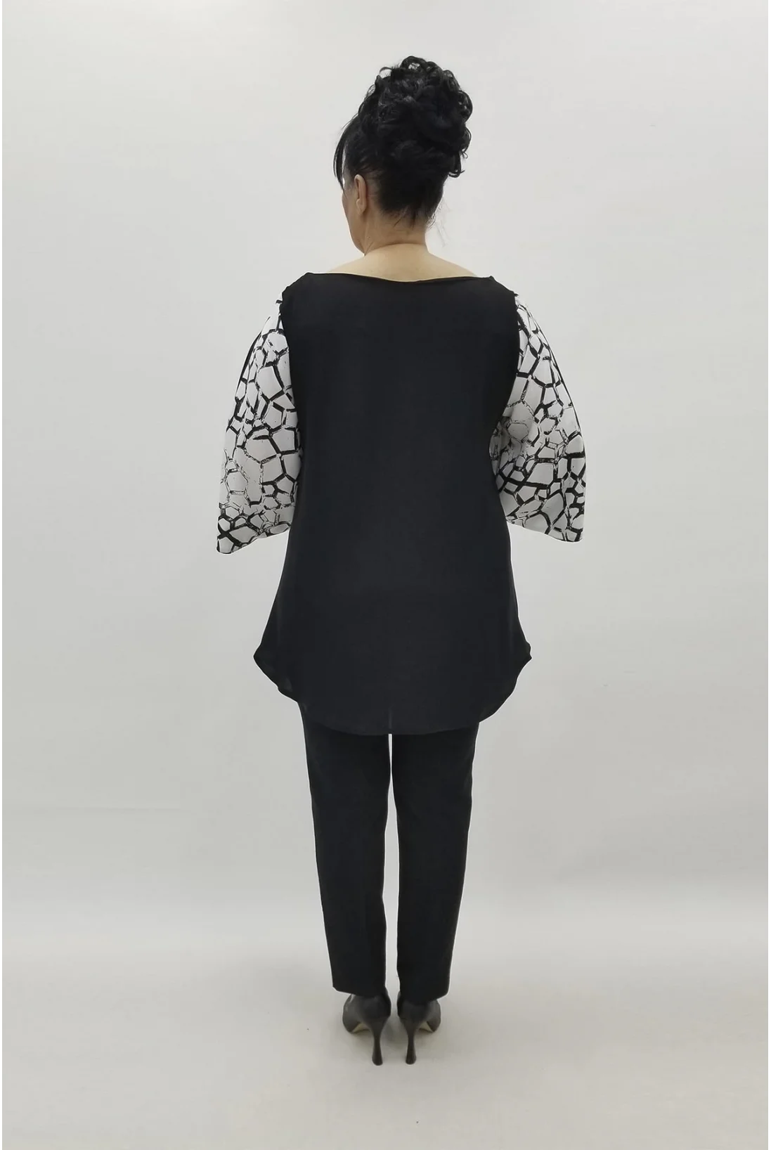 Miraggio Büyük Beden Bluz 98704 SİYAH