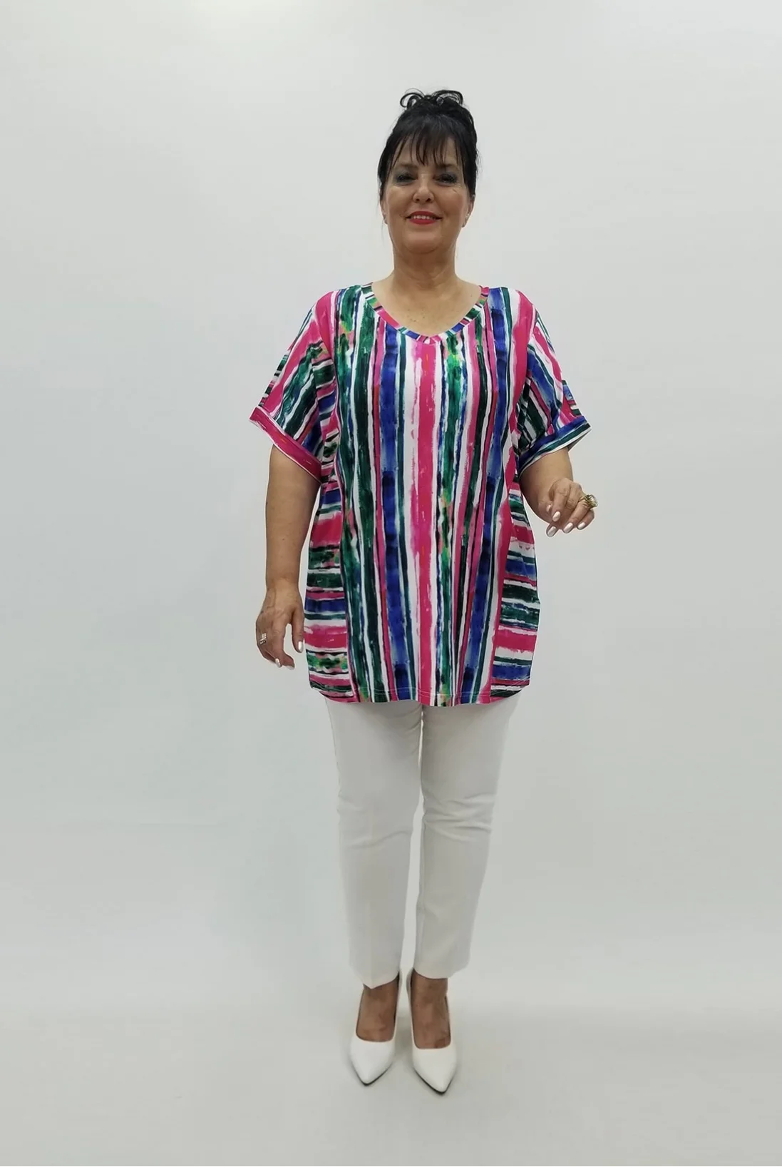 Miraggio Büyük Beden Bluz 98830 FUŞYA