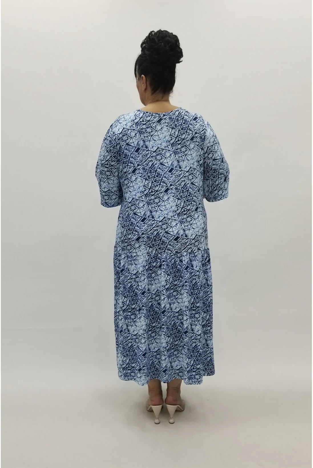 Miraggio Büyük Beden Bluz 98845 MAVİ