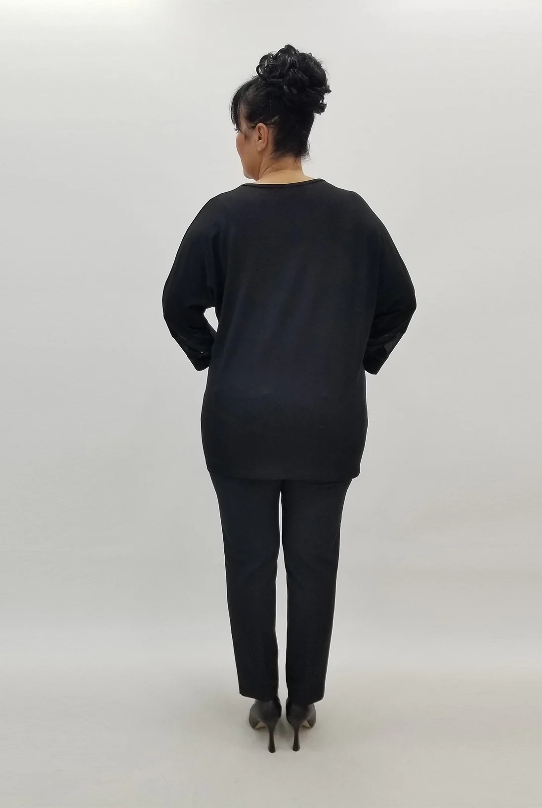 Miraggio Büyük Beden Bluz 98917 SİYAH