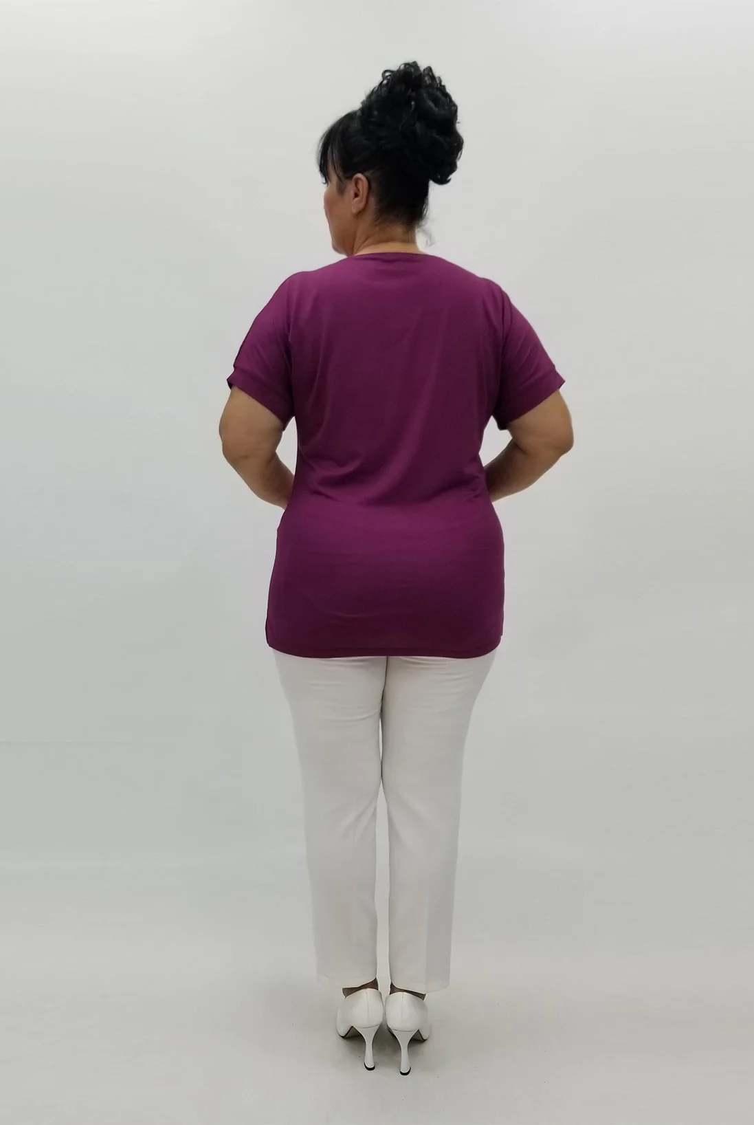 Miraggio Büyük Beden Bluz 98946 MÜRDÜM