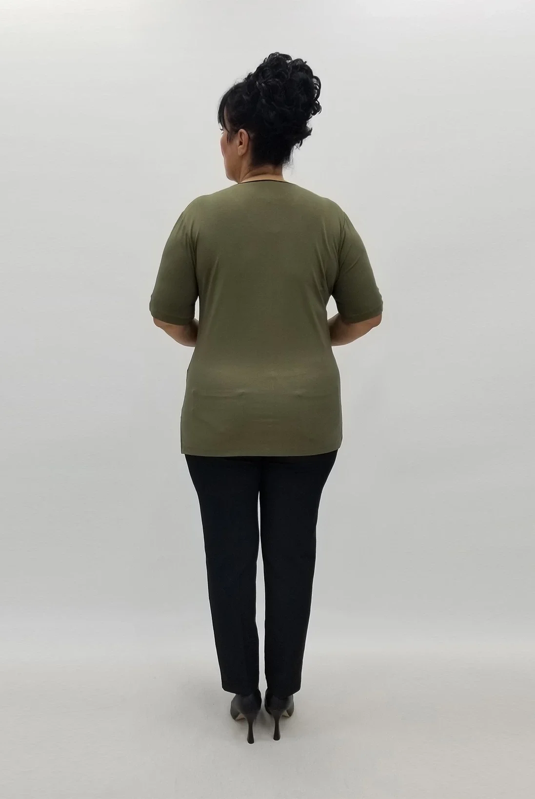 Miraggio Büyük Beden Bluz 98947 HAKİ