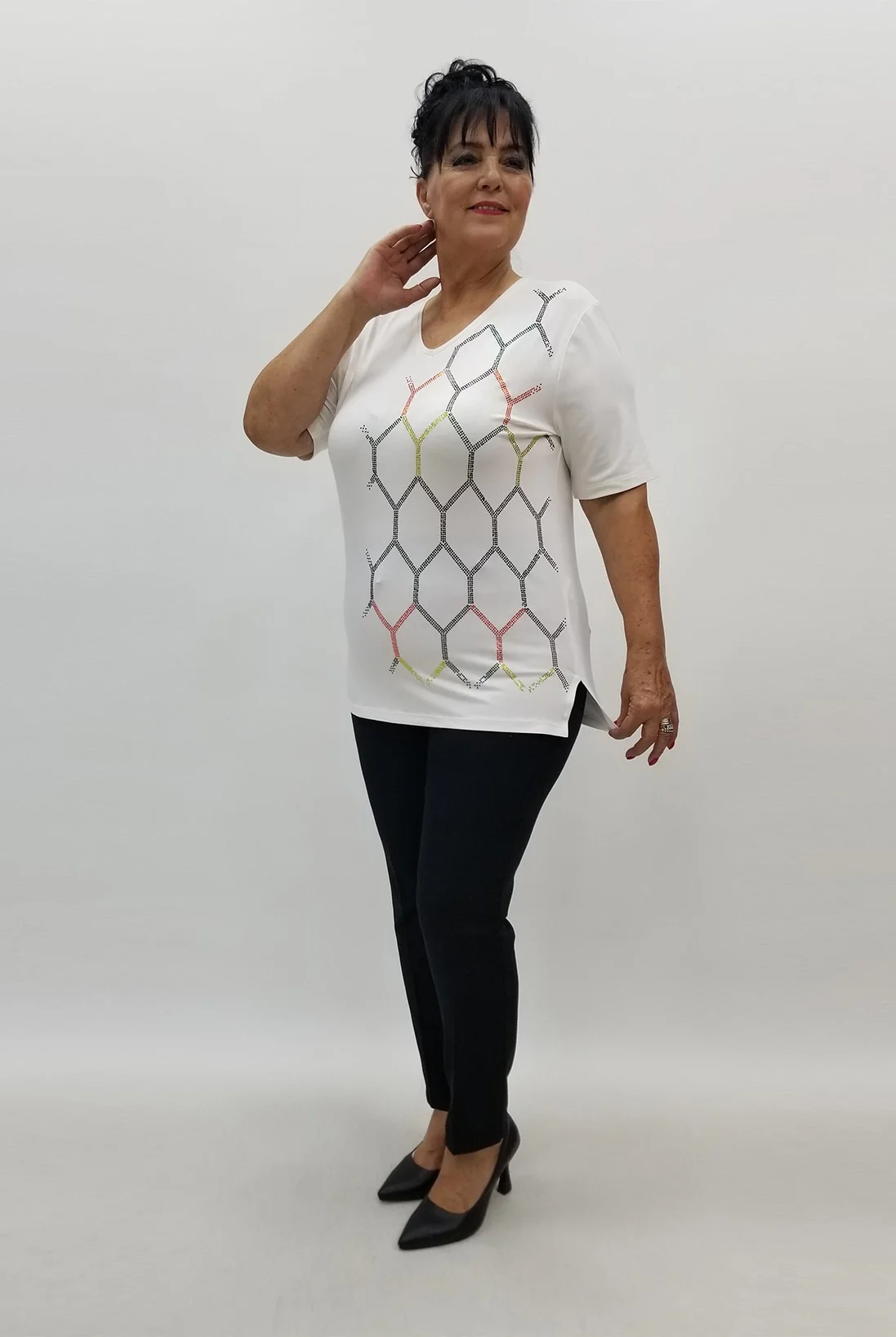 Miraggio Büyük Beden Bluz 98948 BEYAZ