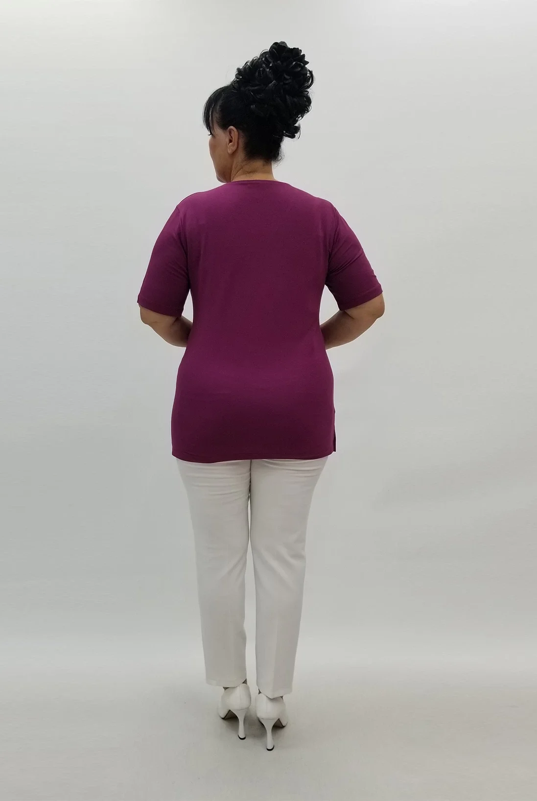 Miraggio Büyük Beden Bluz 98948 MÜRDÜM