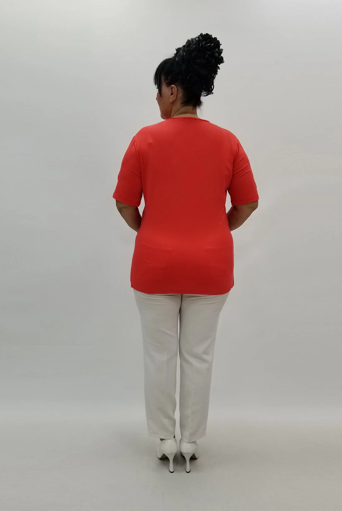 Miraggio Büyük Beden Bluz 98948 NAR ÇİÇEĞİ